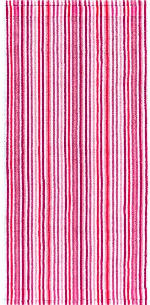 Egeria Handtücher Combi Stripes Rosa 2er Set Walkfrottee