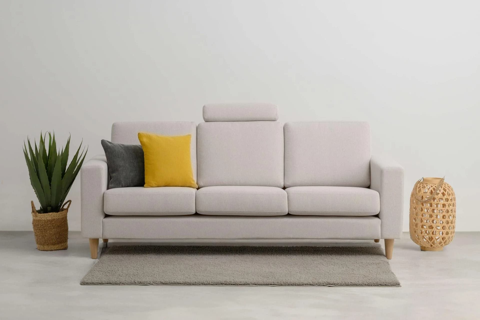 OTTO HOME Tvinno 3-Sitzer Sofa Beige Skandinavisch