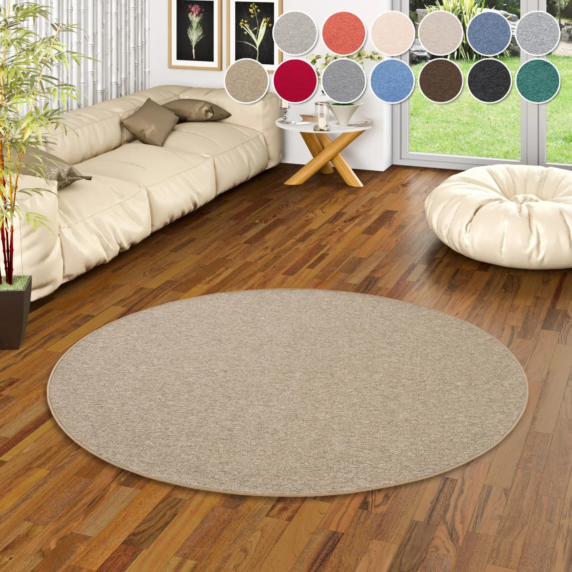 my home Teppich Fortis Schlinge Braun 240cm