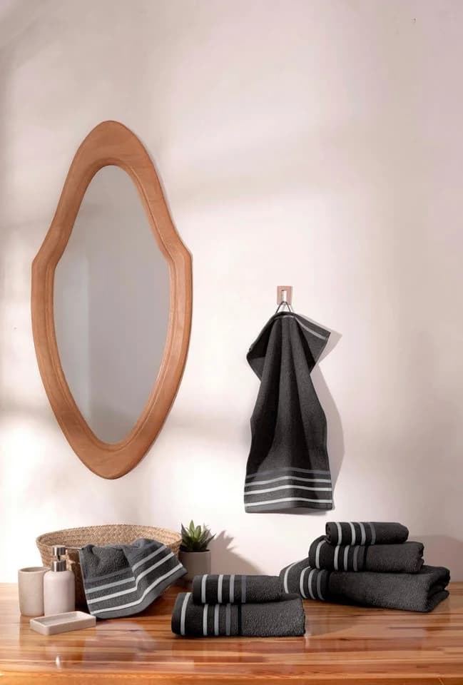 OTTO HOME Handtuch Set Niki 7-tlg. Grau Walkfrottee