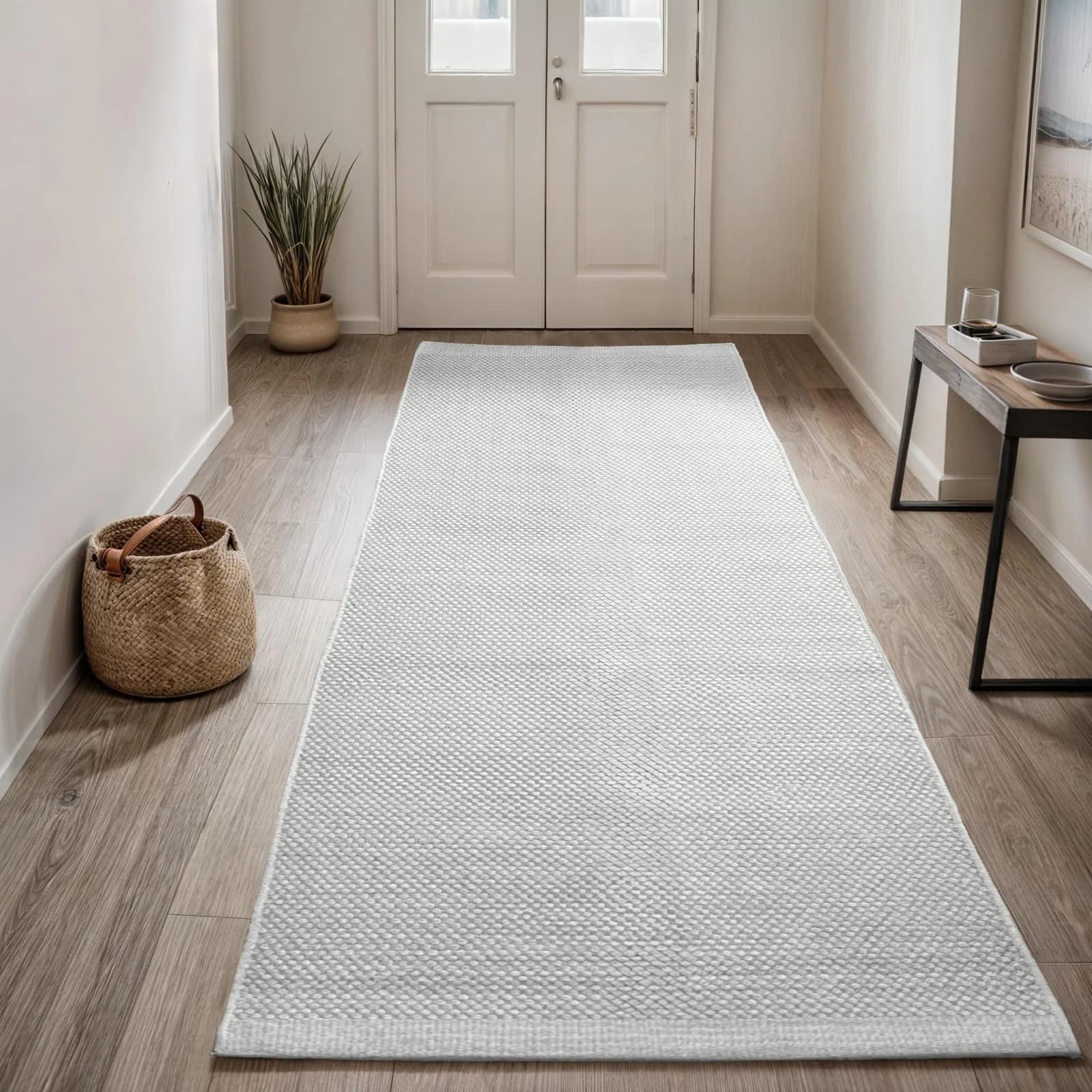 OTTO HOME Wolltraum Pur Wollteppich Uni Beige Handgewebt
