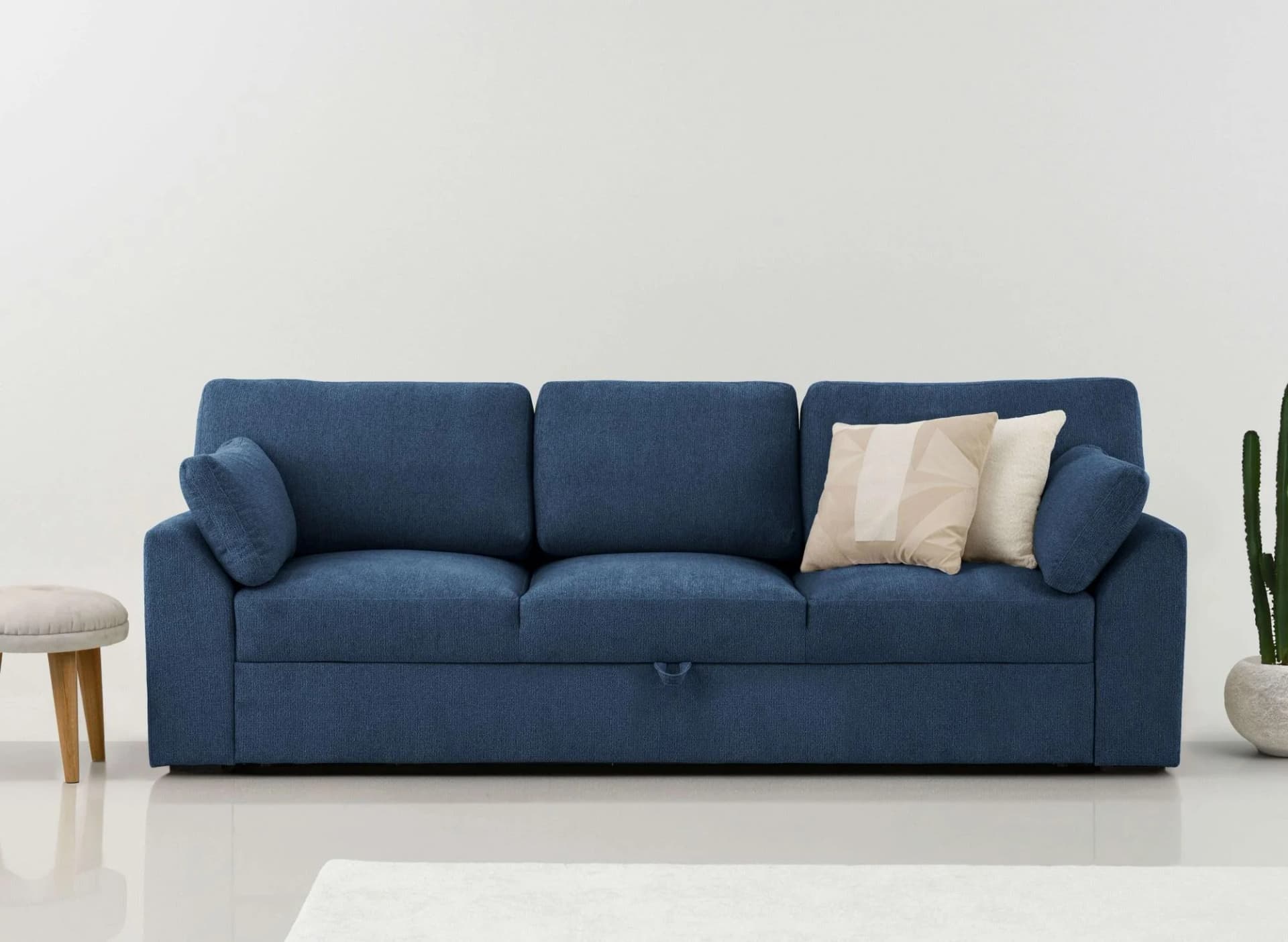 HOME AFFAIRE Citry 3-Sitzer Sofa Dunkelblau mit Bettfunktion