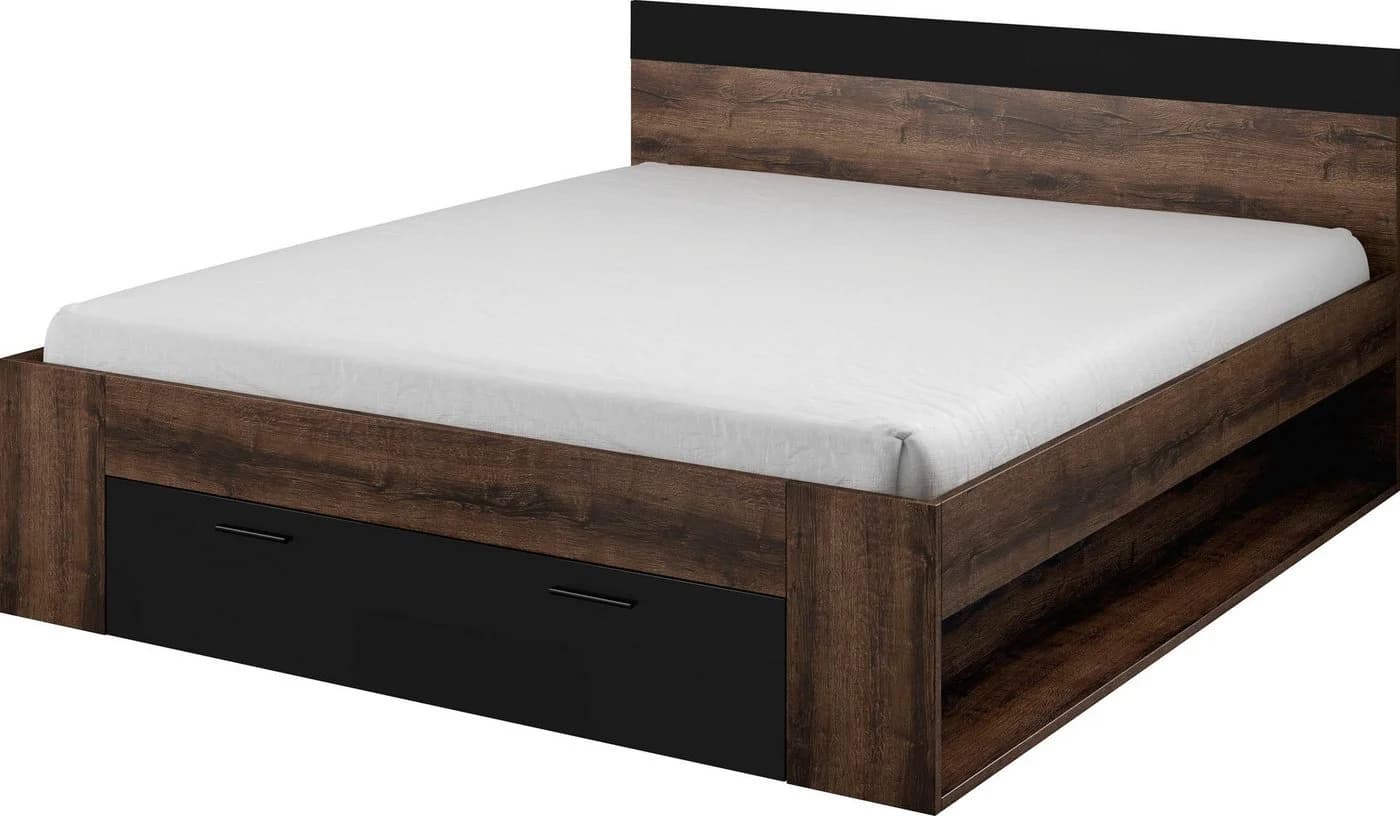 INOSIGN Beta Schlafzimmer-Set 4-tlg. Schwarz Eiche FSC