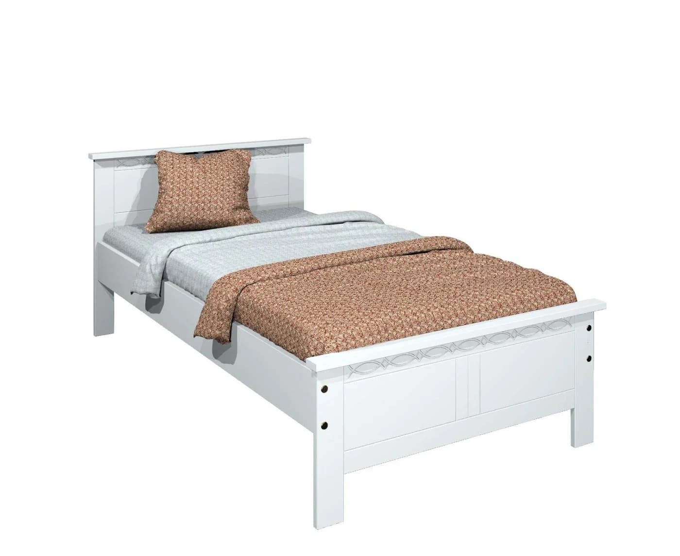 OTTO home Massivholzbett Indra Landhausstil Kiefer Weiß