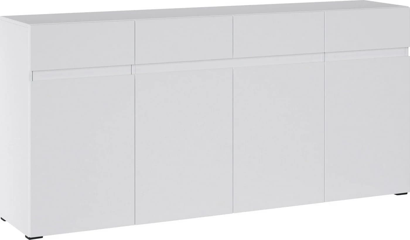 HOME AFFAIRE Sideboard Rimini Weiß Matt 180cm