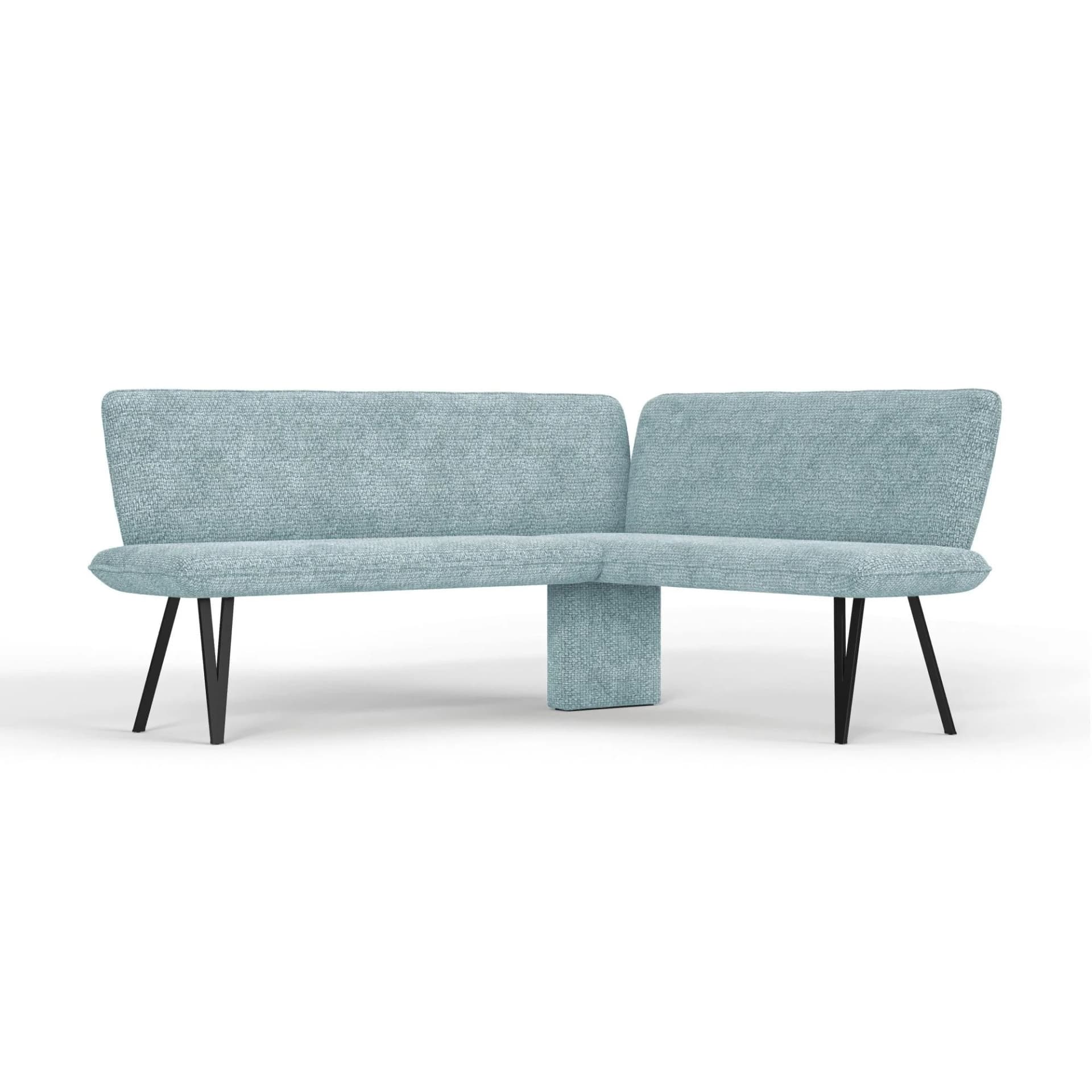OTTO HOME Eckbank Mily 5-Sitzer Blau Schwarz