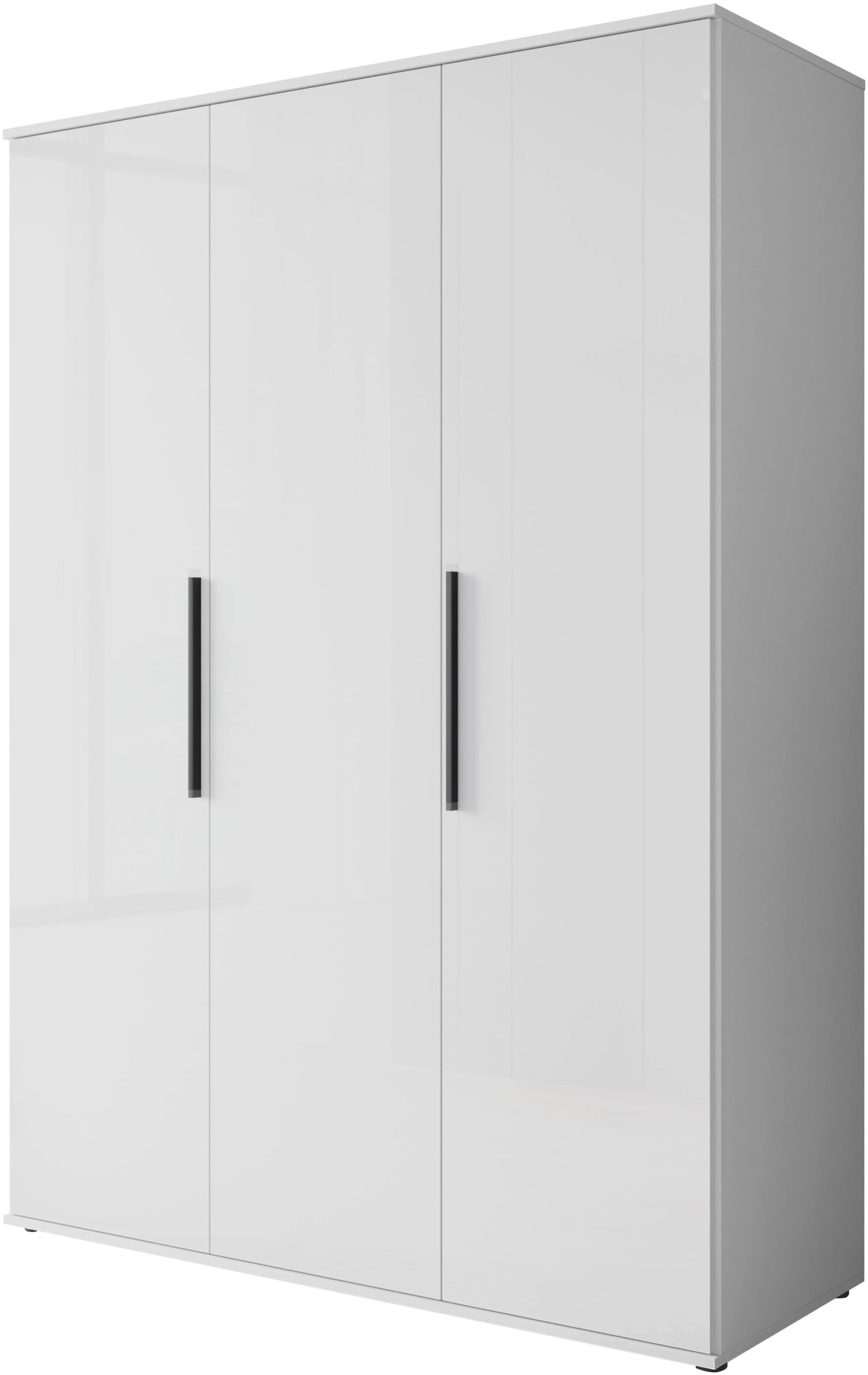 OTTO HOME LAGOS Kleiderschrank Weiß Matt/HG mit 3 Türen