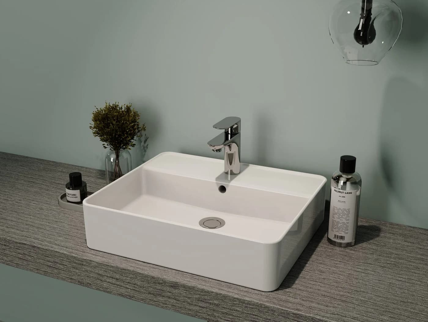 welltime Aufsatzwaschbecken NANO Glasur Keramik