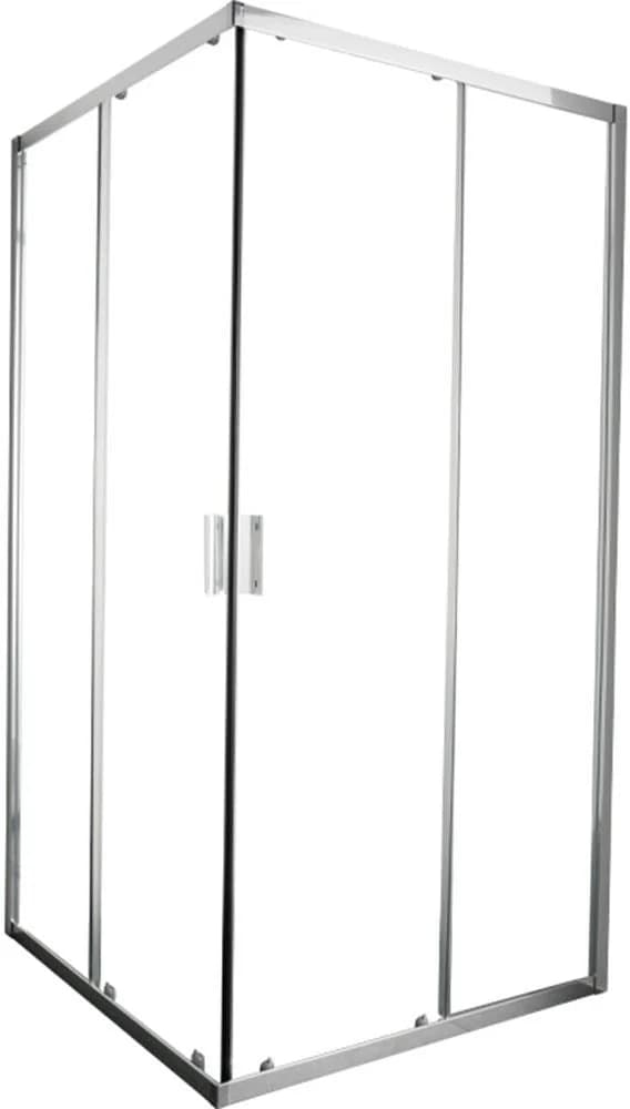 WELLTIME Eckdusche New Summer Chromfarben 80x80x190cm