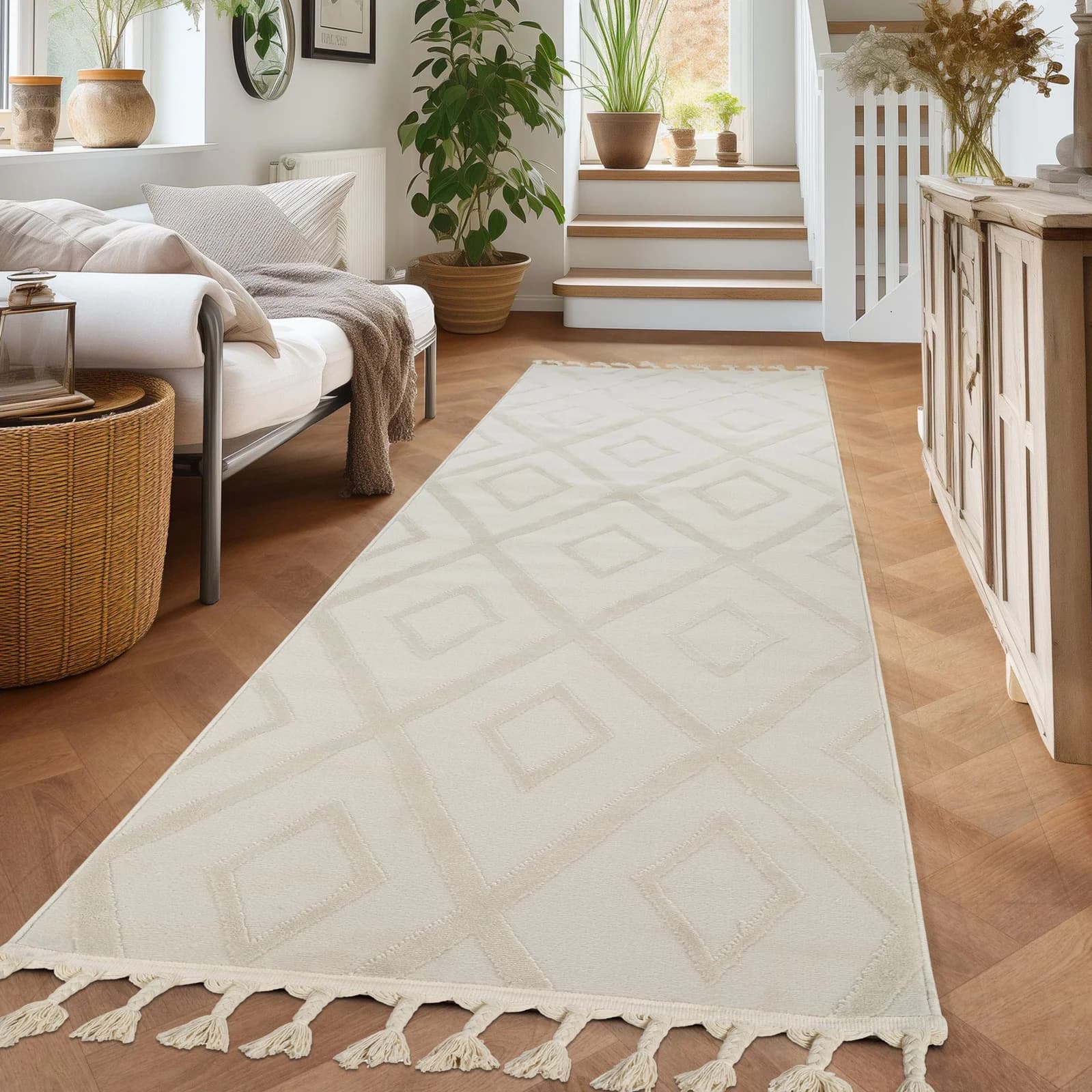 OTTO HOME Läufer Otilie Beige Geometrisch Kunstfaser
