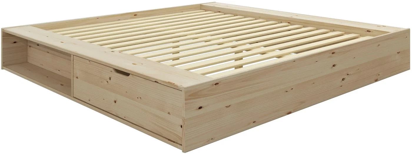 OTTO HOME Erno Massivholzbett mit Stauraum und Lattenrost