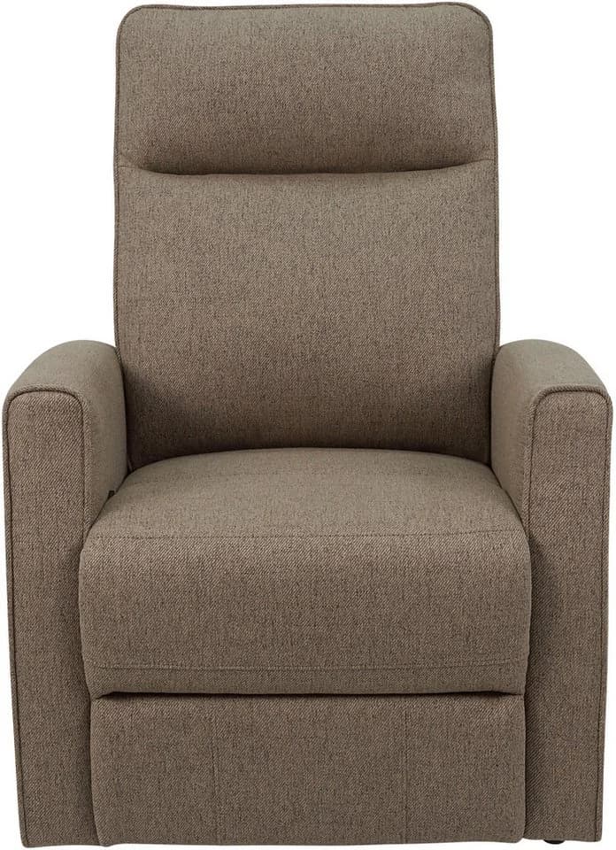 OTTO HOME Relaxsessel KAYLI Taupe mit Schaukel-, Dreh- und Liegefunktion