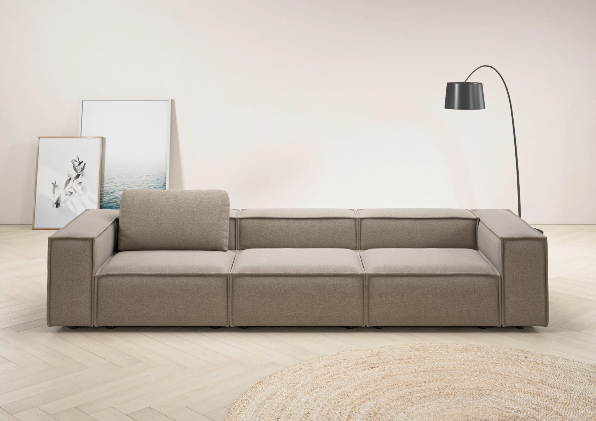 Home Affaire 3,5-Sitzer Sofa Watertown XXL 336 cm Breite Federkern Polsterung