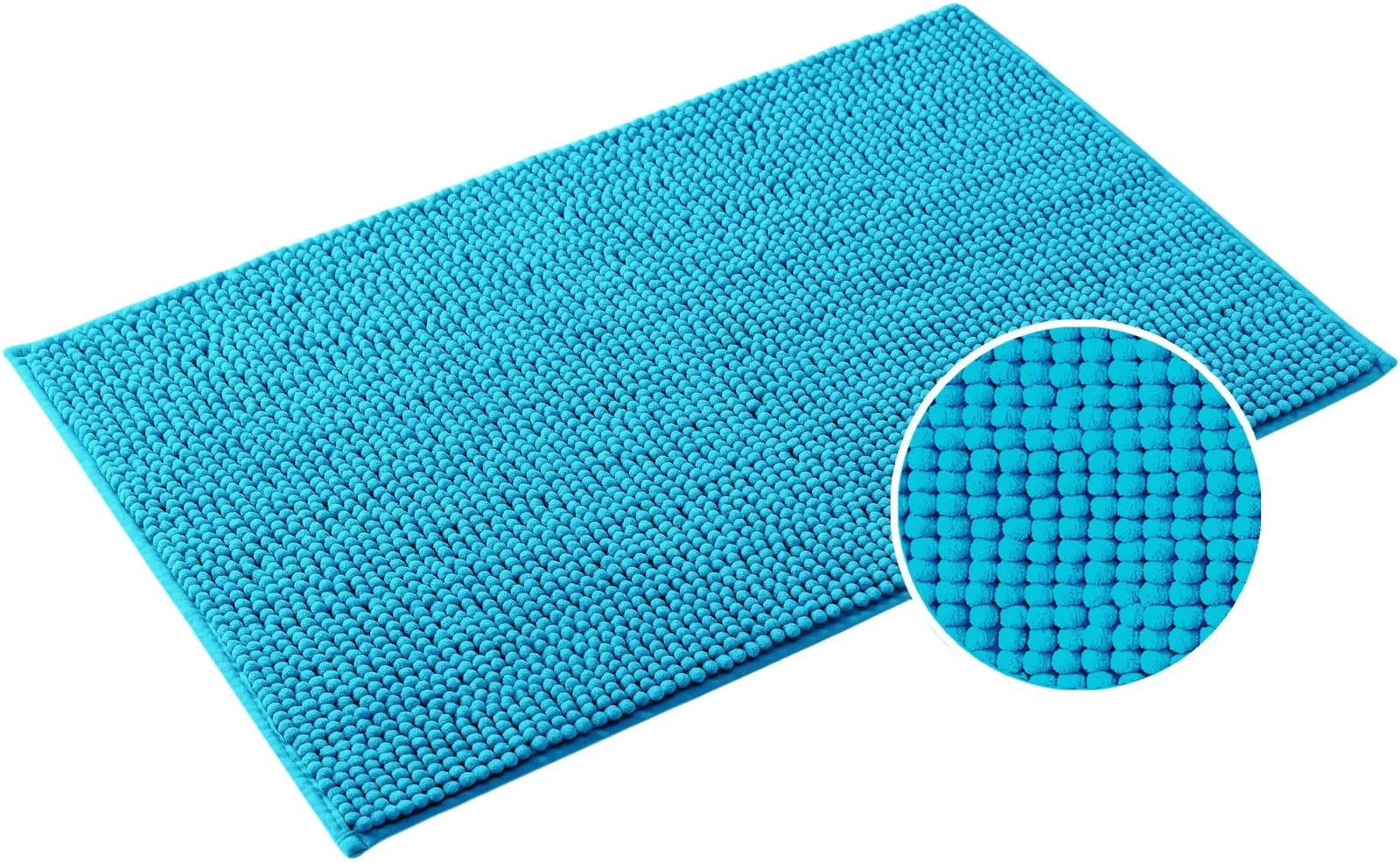 Badematte Vanessa Chenille Türkis 60x100 cm