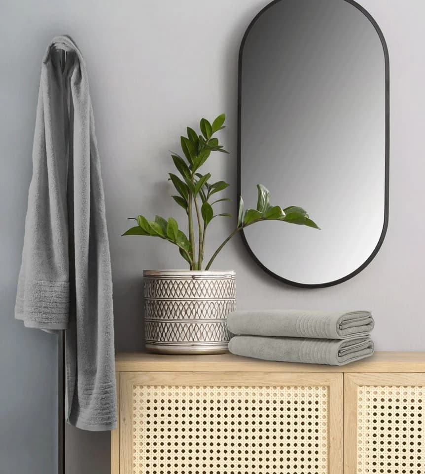 OTTO HOME Saunatuch Sanremo Premium Grau 2er Set Frottier