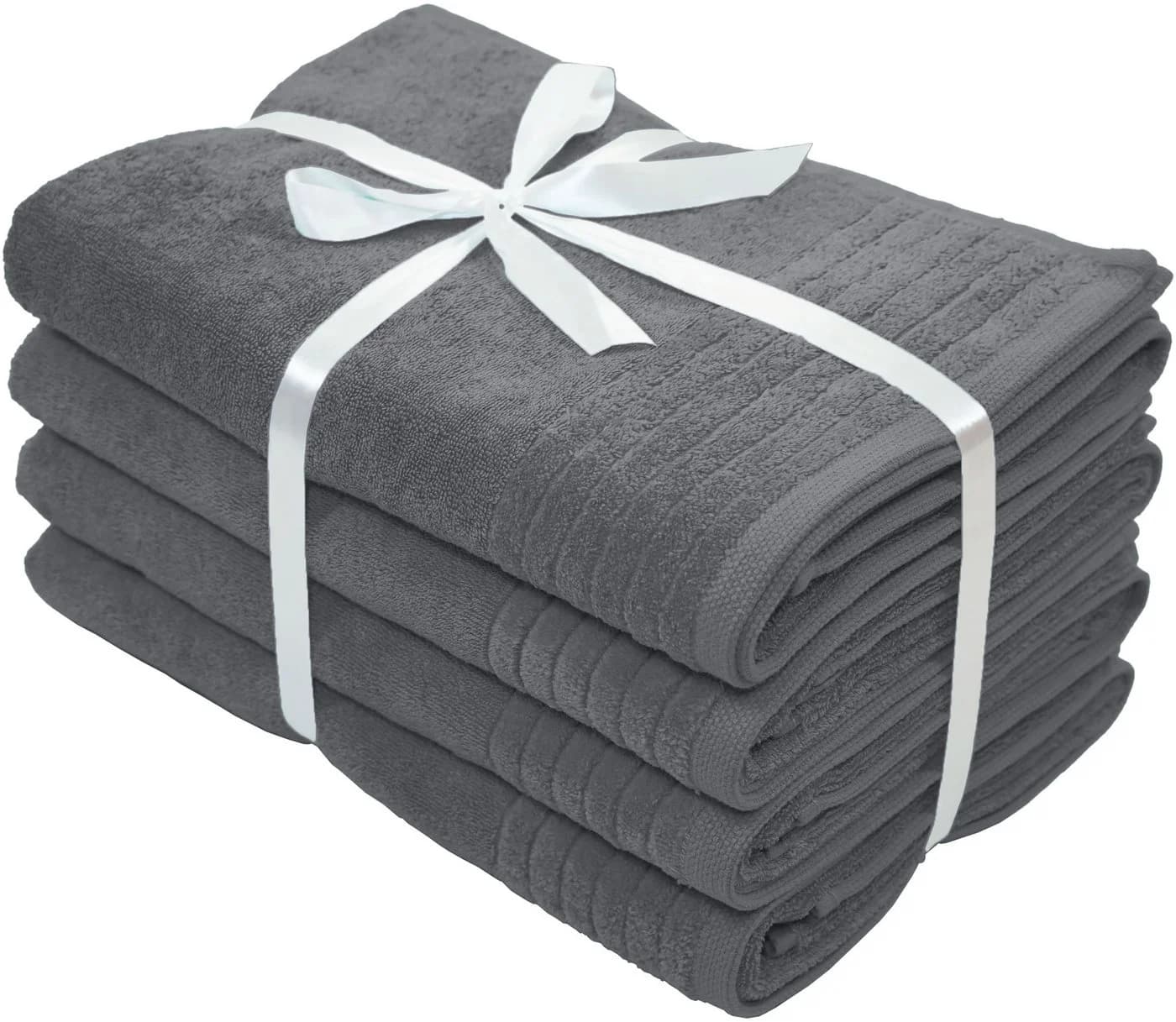 OTTO home Duschtücher Sanremo Premium 4-tlg. Anthrazit 600 g/m²