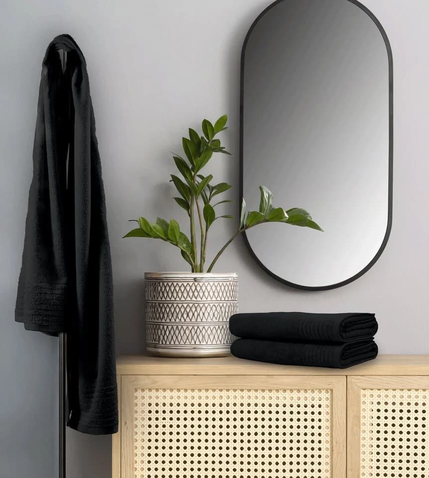 OTTO home Saunatuch Sanremo Premium Schwarz 2-tlg. Frottier