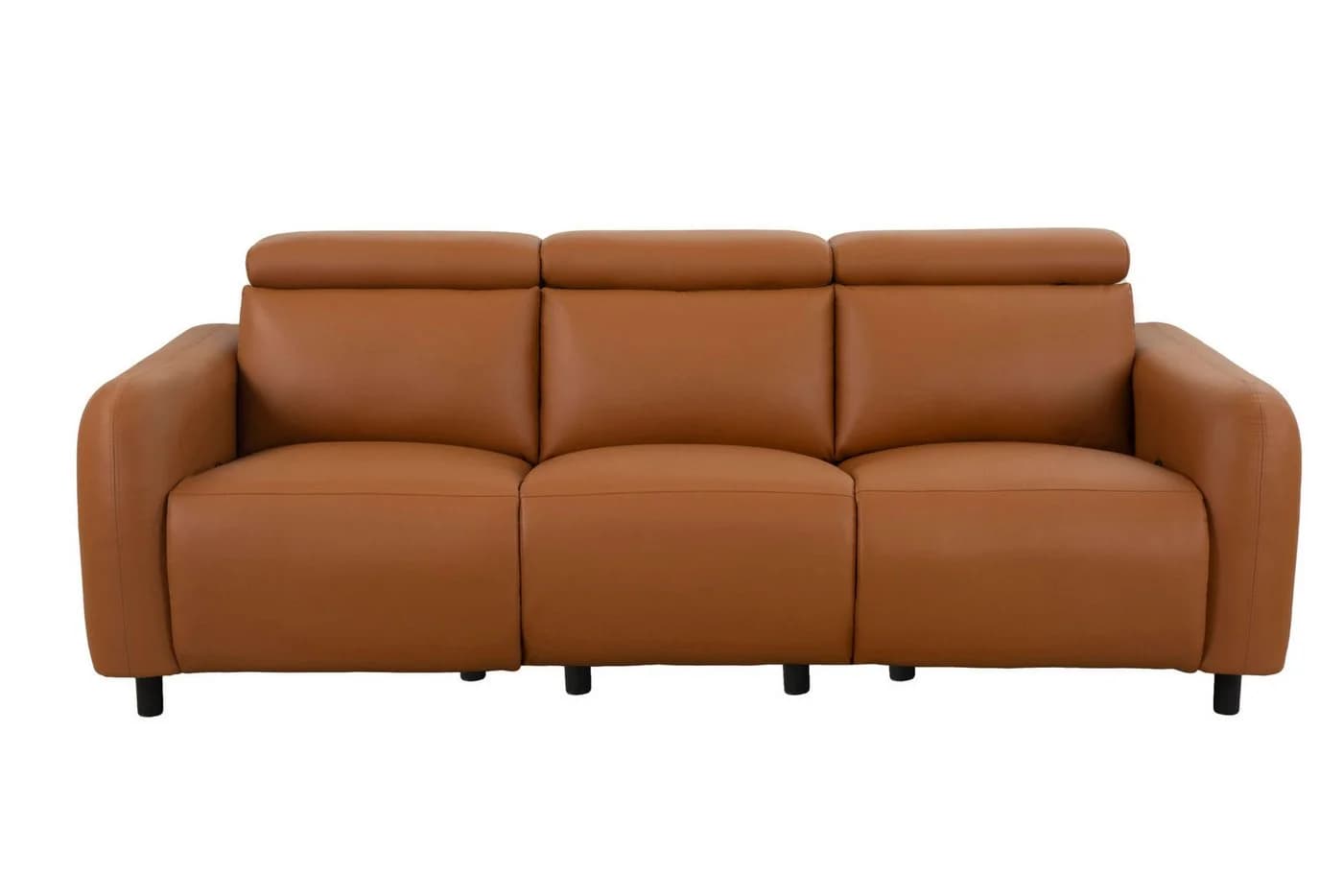 OTTO HOME SKAANE 3-Sitzer Sofa Relaxfunktion Kunstleder Cognac