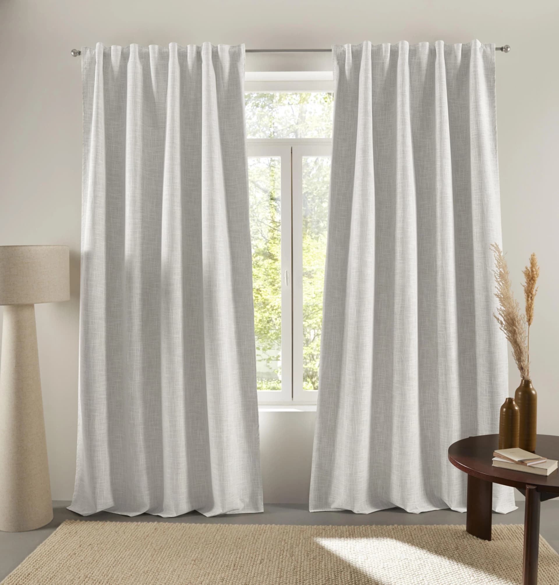 Verdunkelungsvorhang "Marusha" Creme Leinenoptik LeGer Home by Lena Gercke