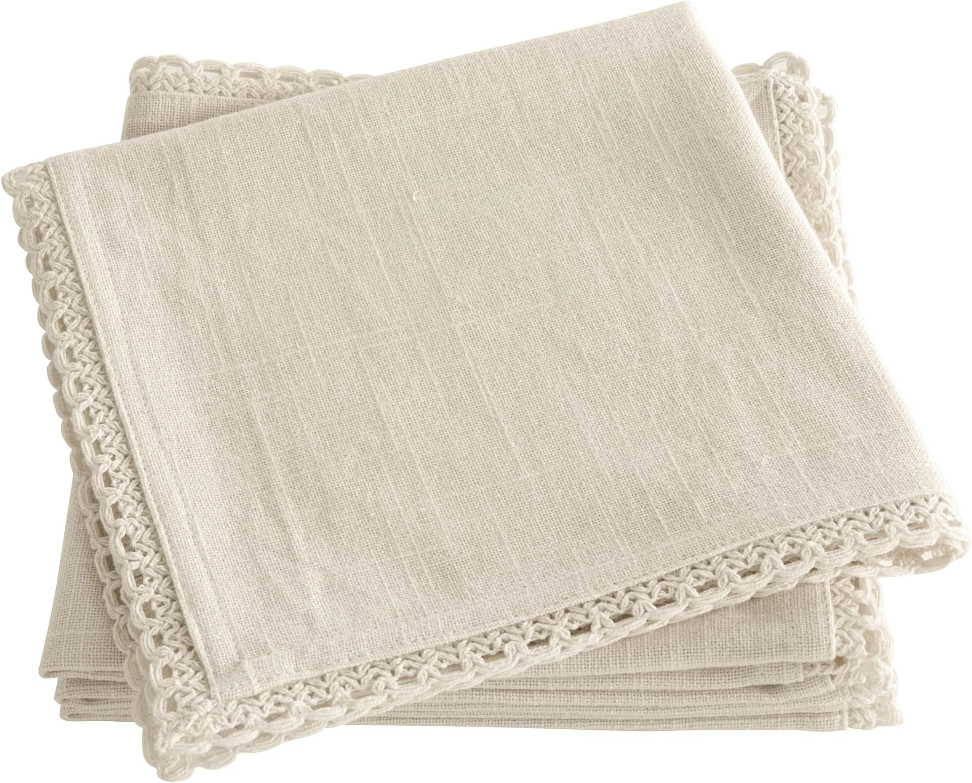 OTTO HOME Stoffserviette 4er-Set Baumwolle Taupe