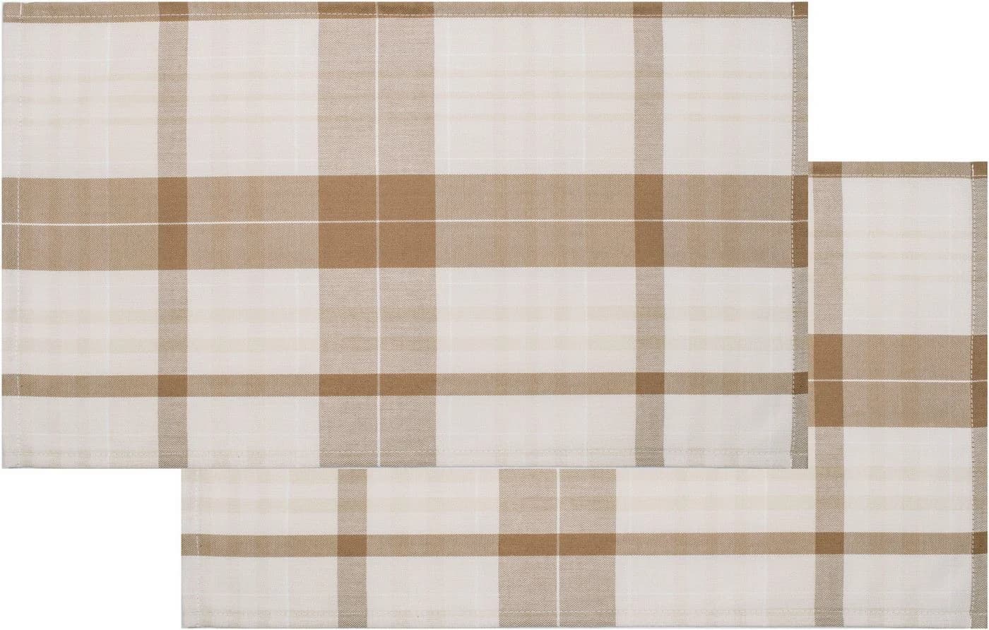Platzset MY HOME Candise Beige Karomuster 45x30cm