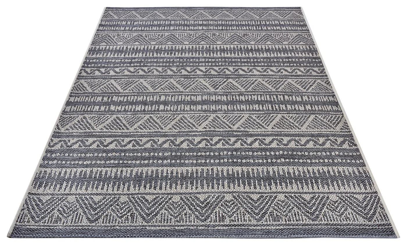 HANSE HOME Loto Teppich Grau Beige Outdoor Teppich Polypropylen