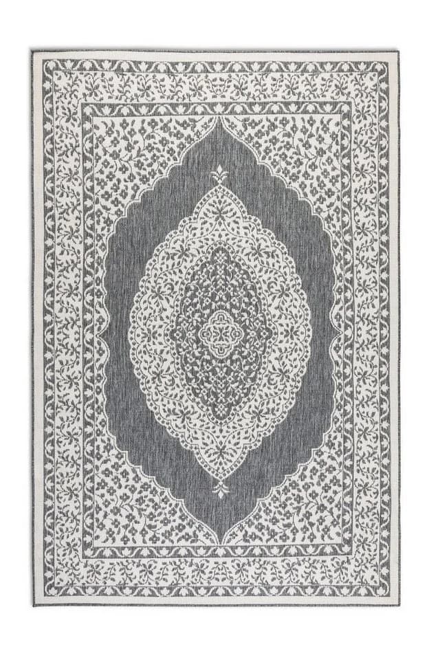 ELLE DECORATION Teppich Meekly Wendeteppich Silber Modern