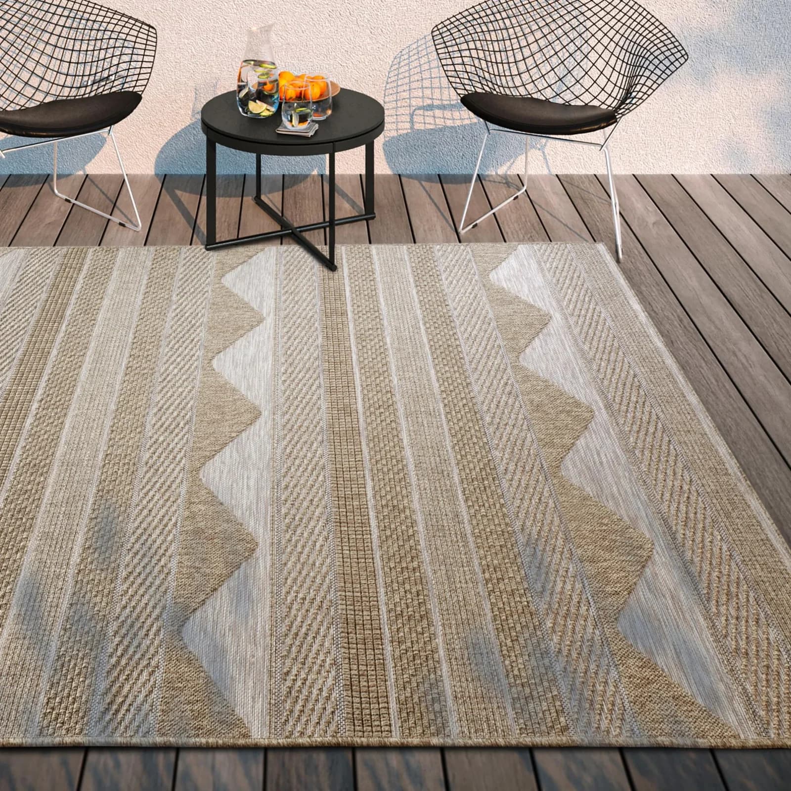 Villeroy & Boch Elisabeth Teppich Hellbraun In- & Outdoor