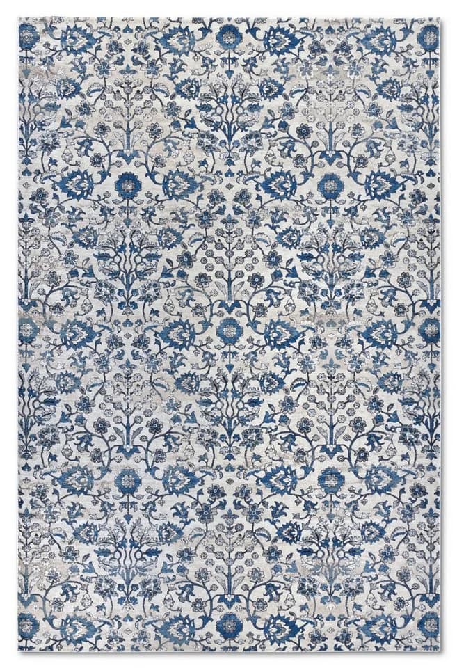Villeroy & Boch Teppich Ernest Blau Creme Orientalisch Vintage Kurzflor