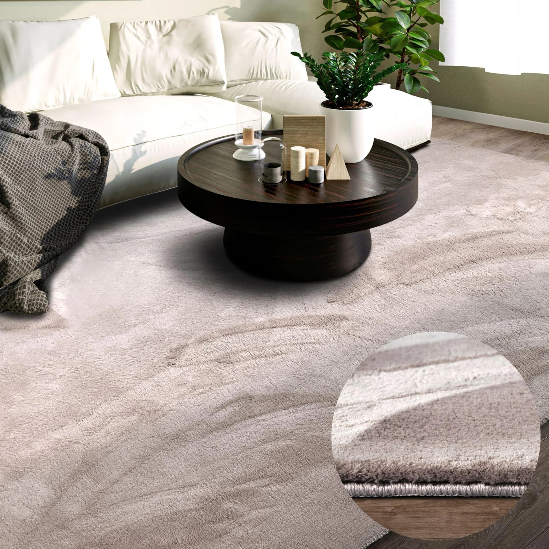 Villeroy & Boch Teppich Leon Langflor Shaggy Uni Flauschig Weich Glänzend