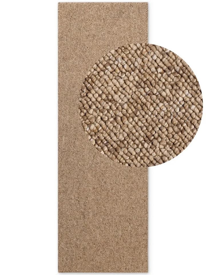 Teppich ELLE DECORATION Rocco Karamell Woll-Optik Läufer