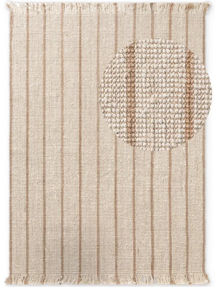 ELLE DECORATION Juteteppich Sierra Natur, Elfenbein, Gold, 160x230 cm