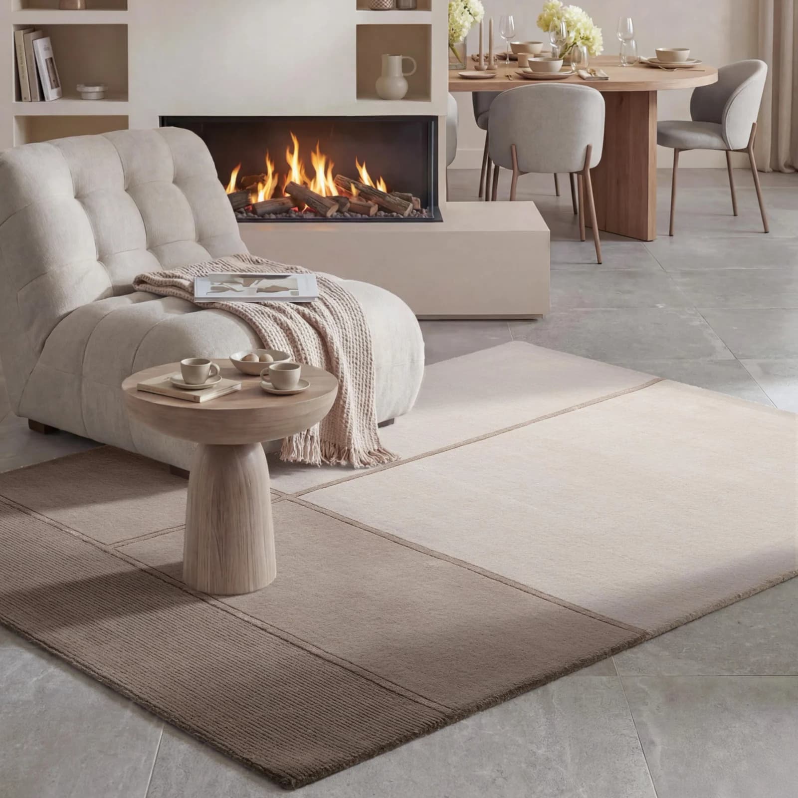 Villeroy & Boch Wollteppich Presilda Beige Handgewebt