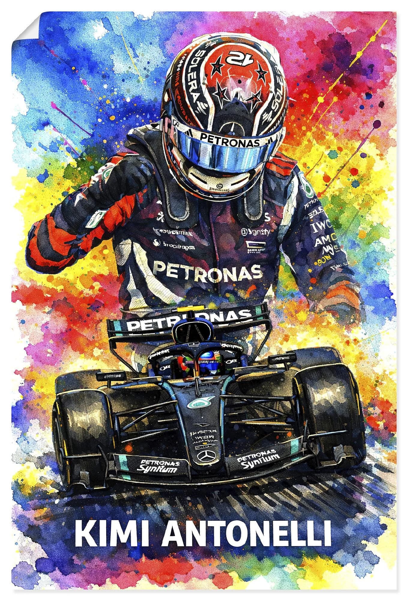 Artland Wandbild Kimi Antonelli - ein aufgehender Stern