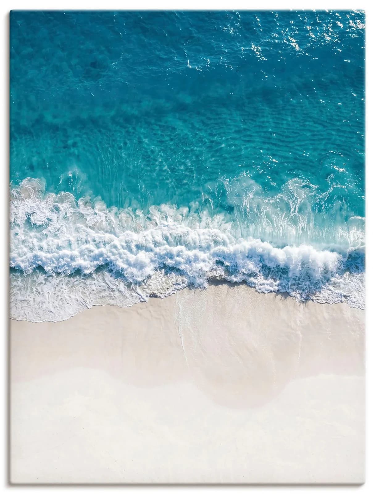 OTTO HOME Wandbild Strand von oben I blau Leinwand