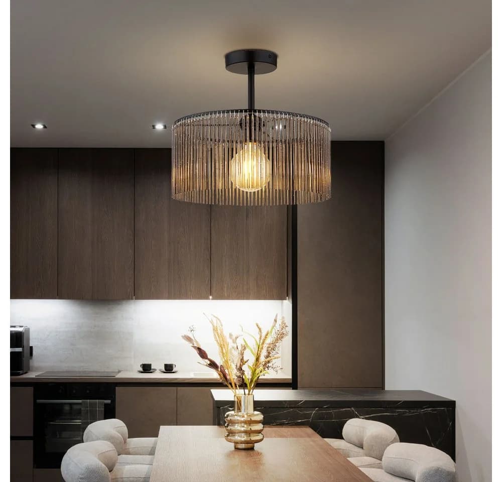 NOWA LED Deckenleuchte Warmweiß Deckenlampe mit Acrylstäben