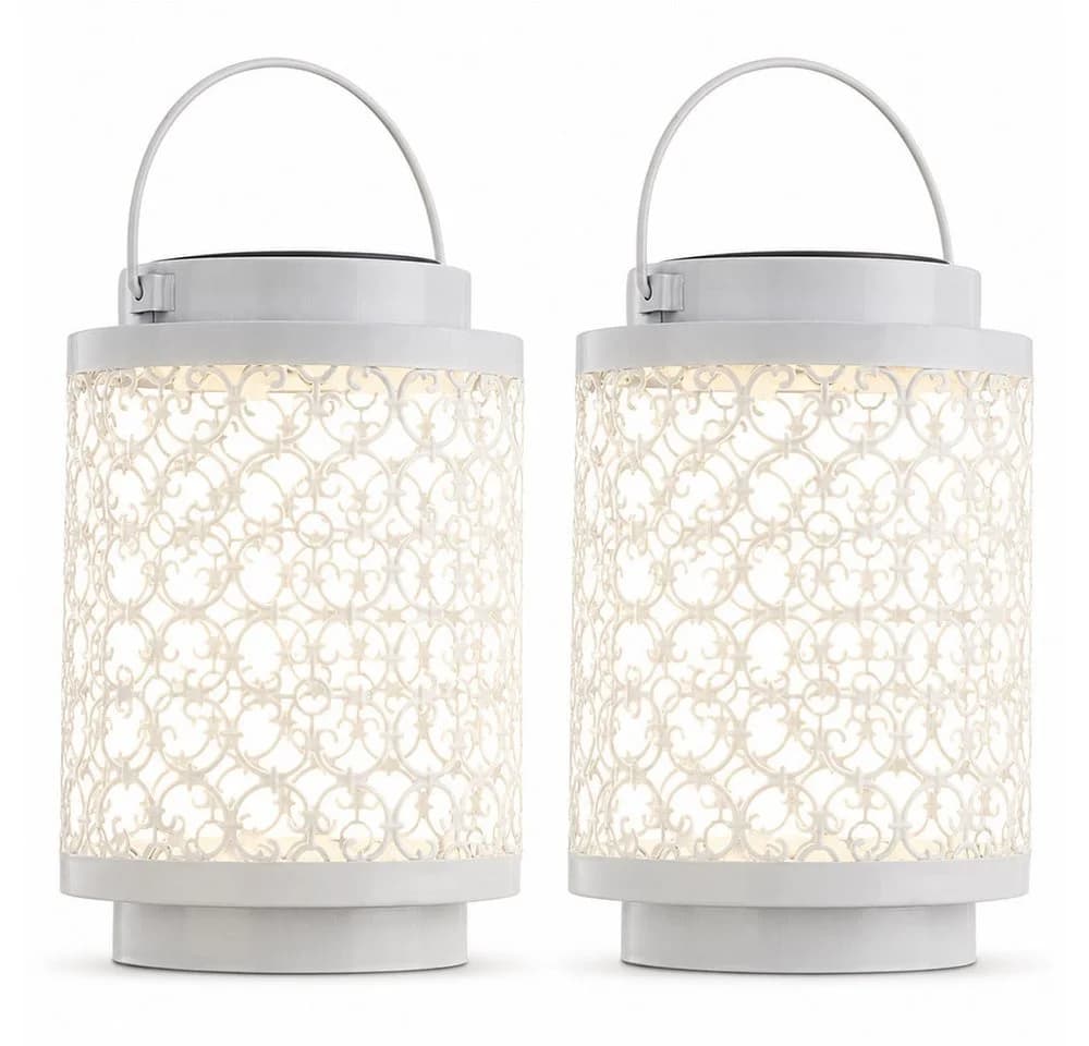 NOWA Solarleuchte Orientalisch Weiß 2er Set