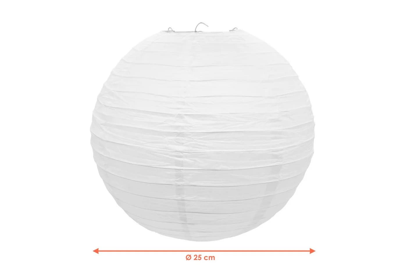 Spetebo Papierlaterne Weiß 10er Set Bamboo Style