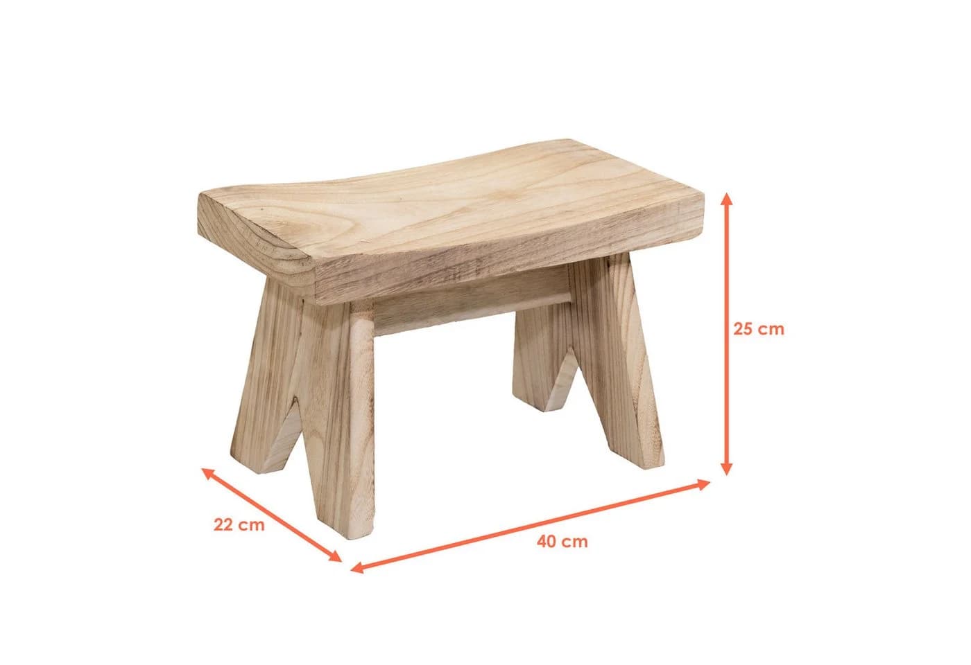 Spetebo Blumenhocker Holz Bank Natur Rechteckig