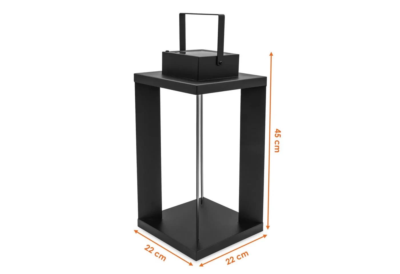 Spetebo Solar Laterne Metall 25 LED Warmweiß