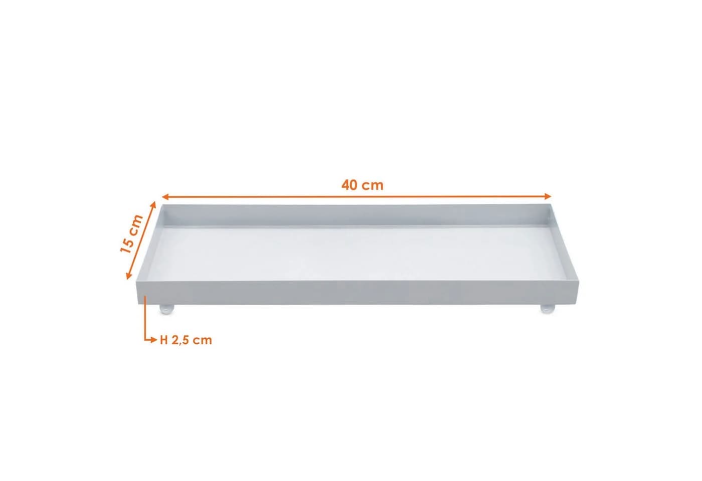 Spetebo Dekotablett Metall Kerzentablett Rechteckig 40 x 15 cm