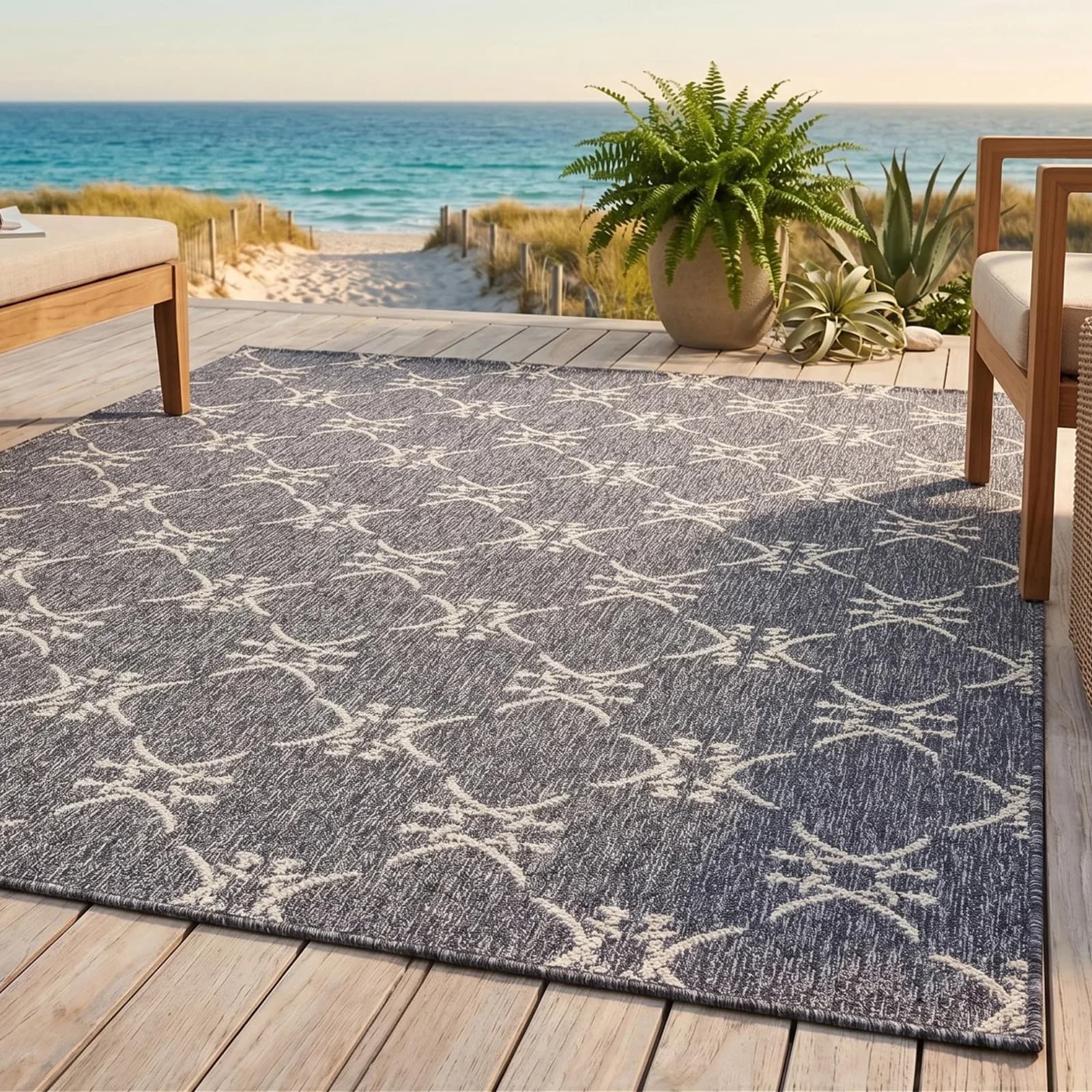 Teppich NORDSEE BEACH 150x80 cm Polypropylen