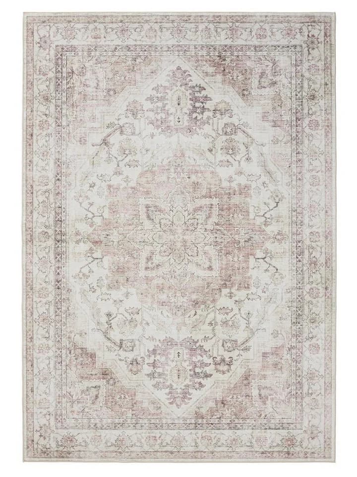 benuta Teppich George Vintage Kurzflor Rosa Beige
