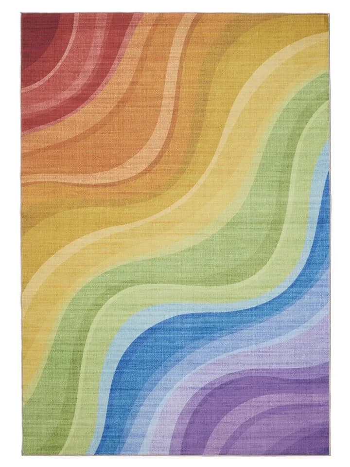 benuta Teppich George Vintage-Look Kurzflor Multicolor/Lila