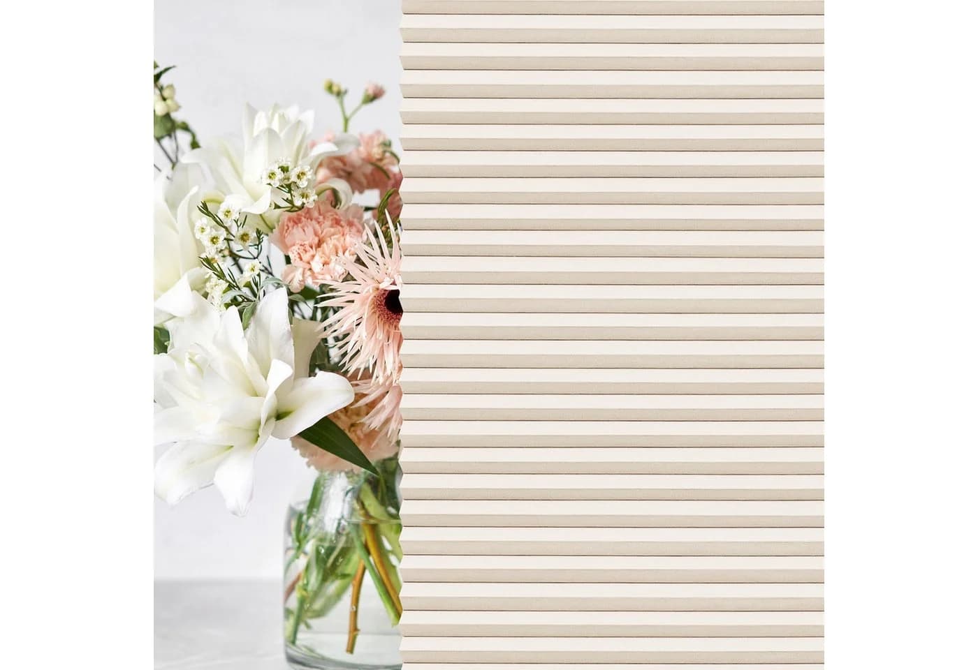 jalousiescout Wabenplissee Pure Verdunkelnd Beige Klemmfix