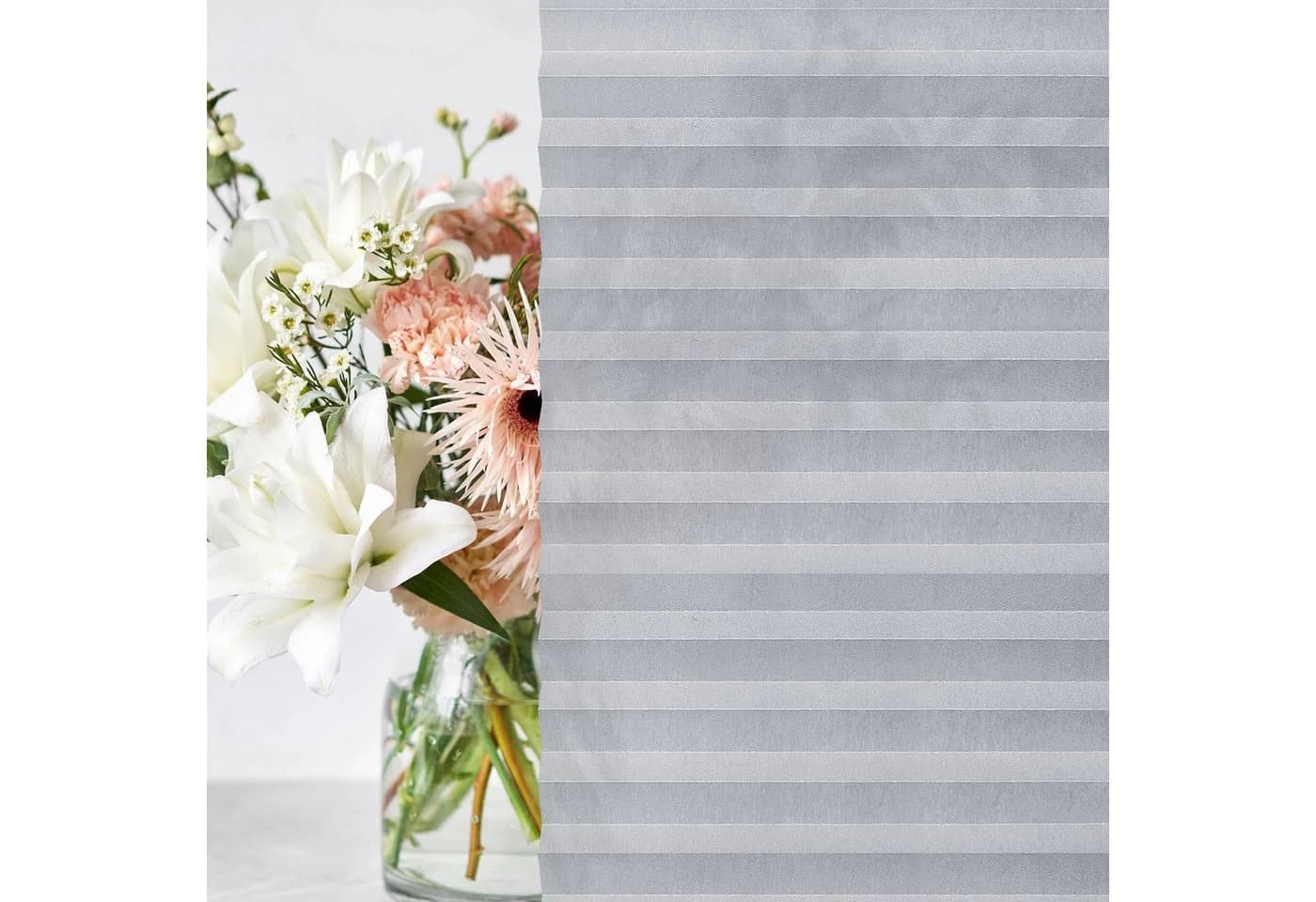 jalousiescout Plissee Pure Basic Grau Klemmfix Ohne Bohren