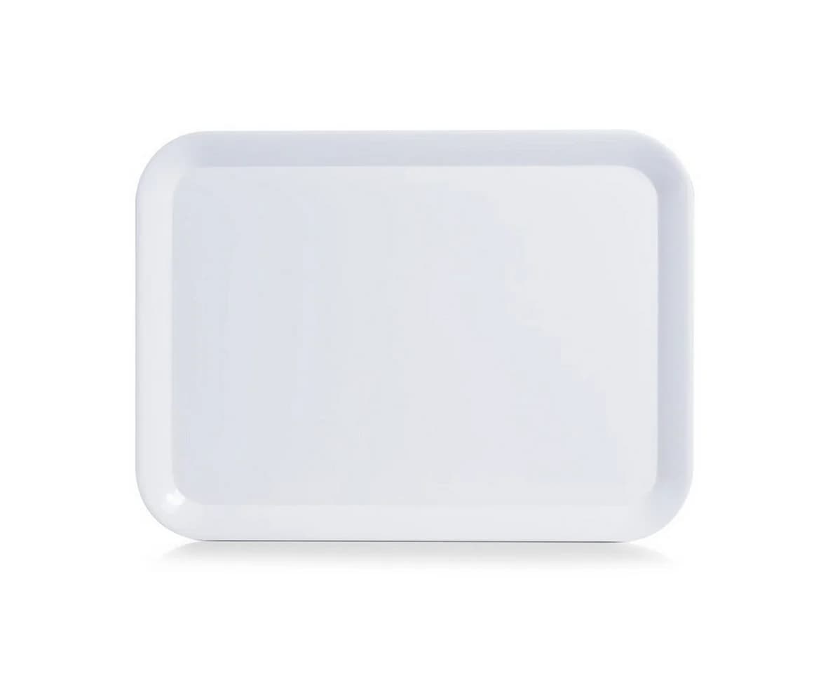 Basera® Serviertablett Melamin Weiß 24x18 cm