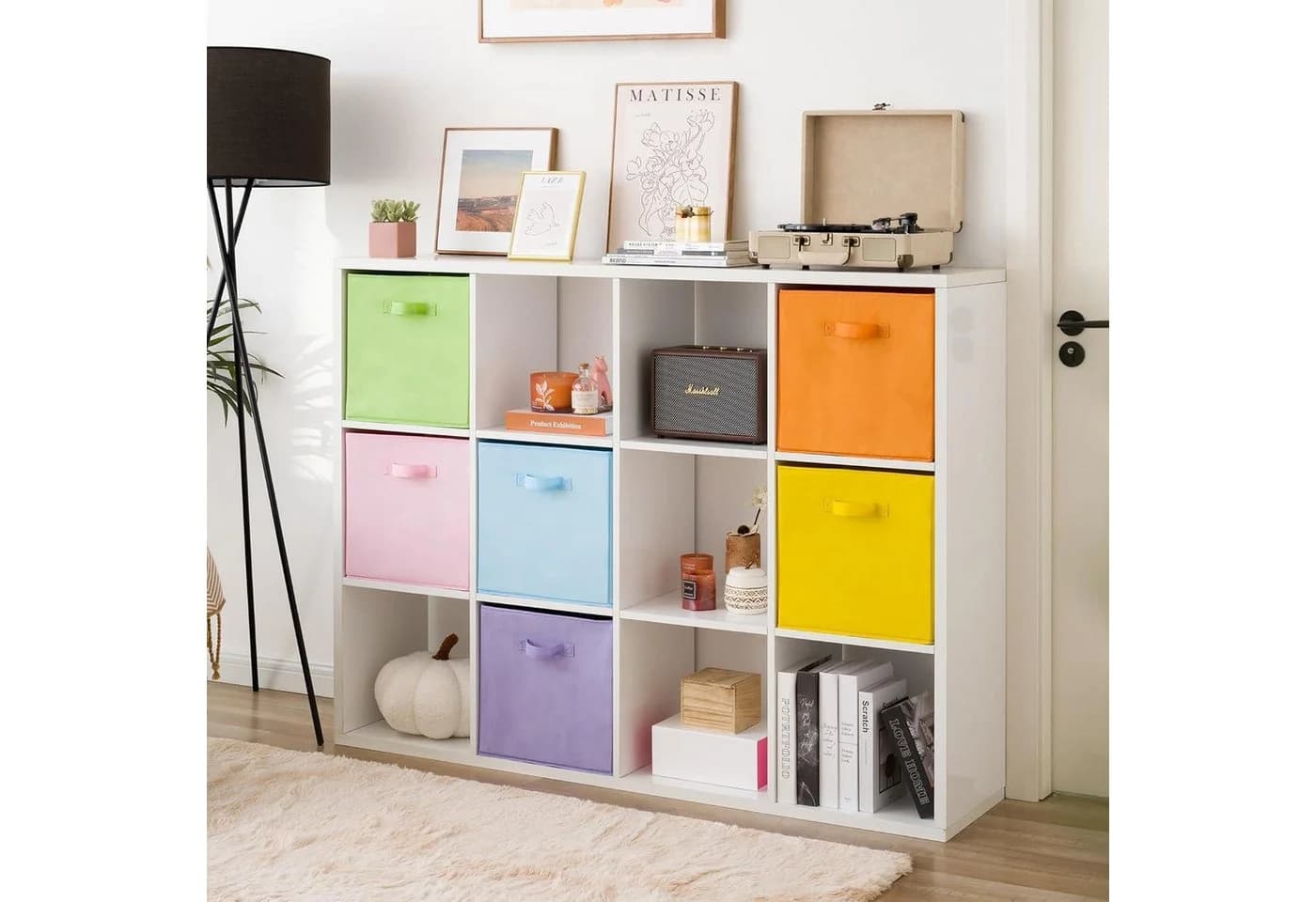 LuxusKollektion Faltbox Aufbewahrungswürfel Stoff Kallax Regal 6 Stück