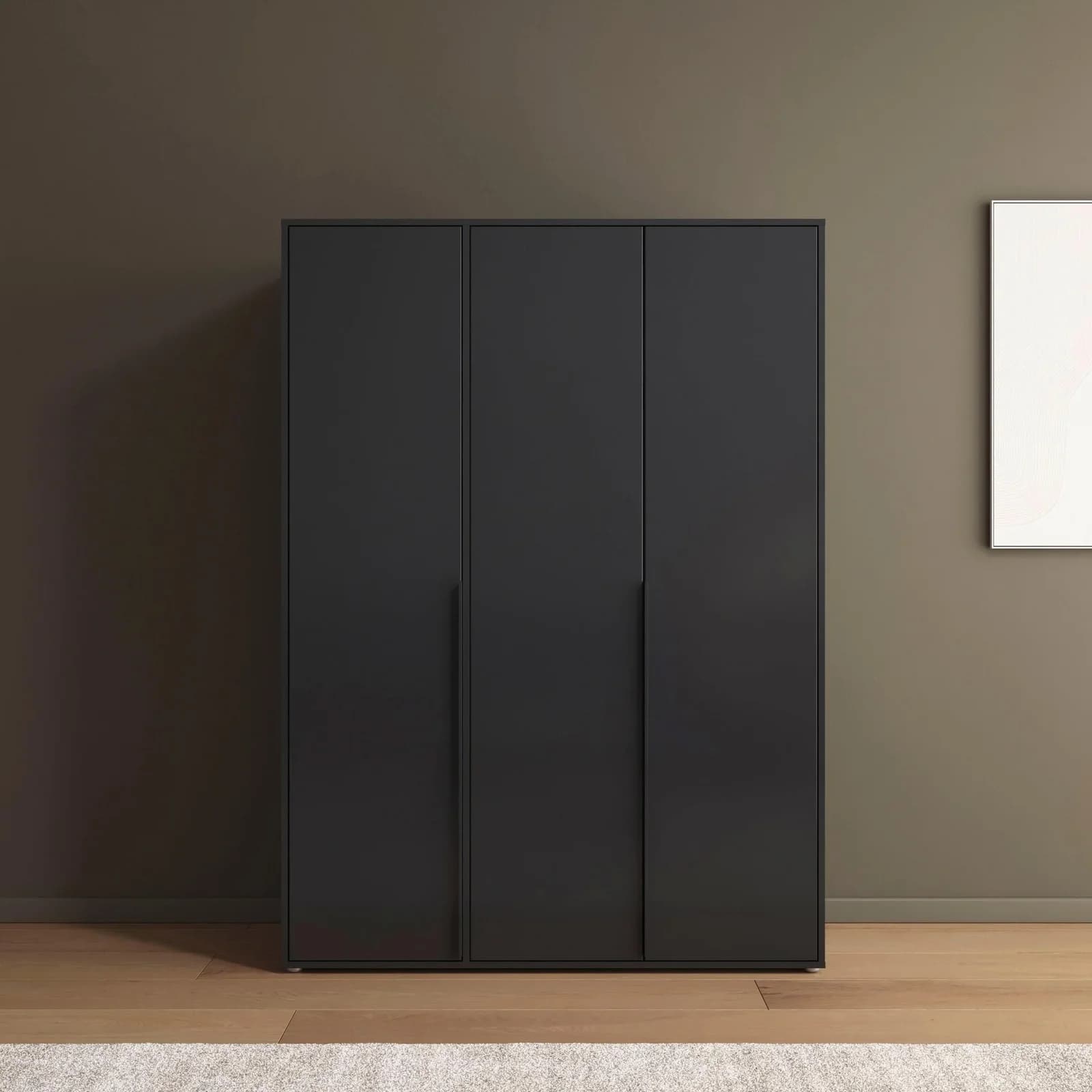 Rauch NAGATA Drehtürenschrank Grau 140x194cm Holzwerkstoff