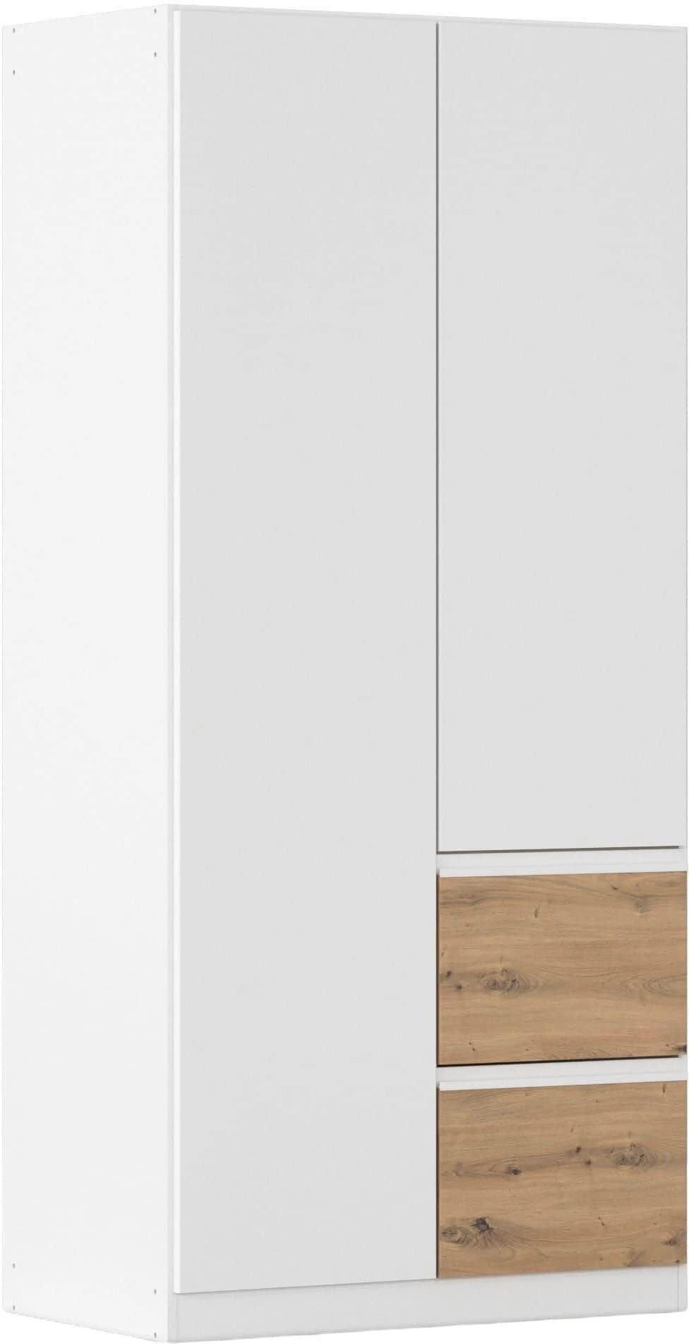 Drehtürenschrank RAUCH Kleiderschrank Garderobe Wäscheschrank COSTA Alpinweiß Eiche Artisan